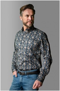 Lange mouw allover print overhemd van GCM Originals.