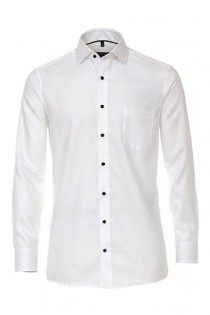 Casamoda uni dresshemd met structuur