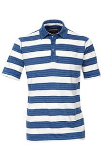 AANBIEDING: Casamoda gestreepte korte mouw polo.