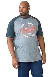 Extra lange korte mouw t-shirt D555 Gunner