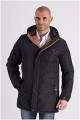 Gevoerde extra lange parka van KAM Jeanswear.