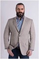 Extra lange katoenen washed colbert van Plus man