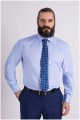 Uni extra lang dressoverhemd van Plusman