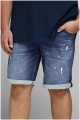Elastische jeansbermuda van Jack & Jones