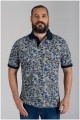 Kitaro korte mouw polo allover print
